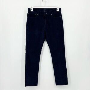J. Crew Flex Slim Navy Blue Corduroy Pants Mens W31 L32 5 Pocket Style #J7334